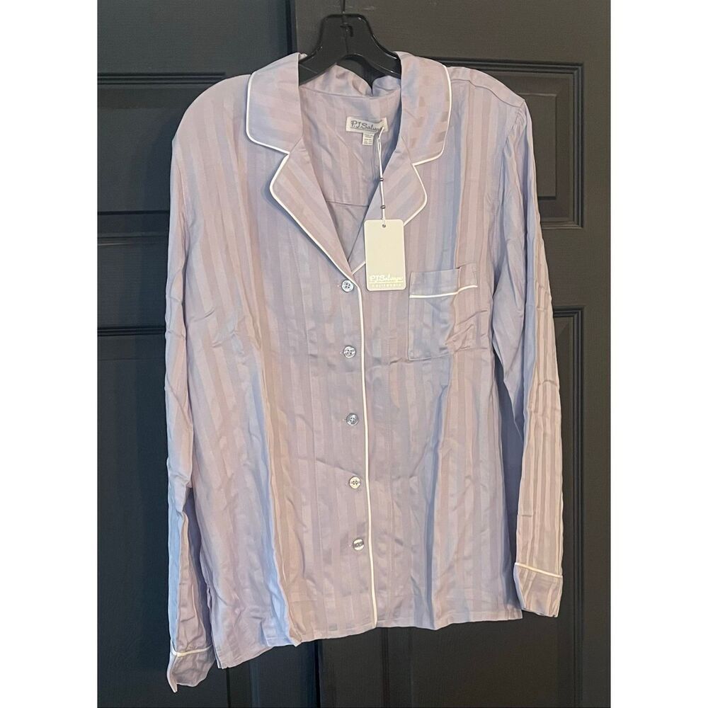 PJ Salvage Women's Sunday Sateen Long Sleeve Top Size XL - Picture 3 of 7